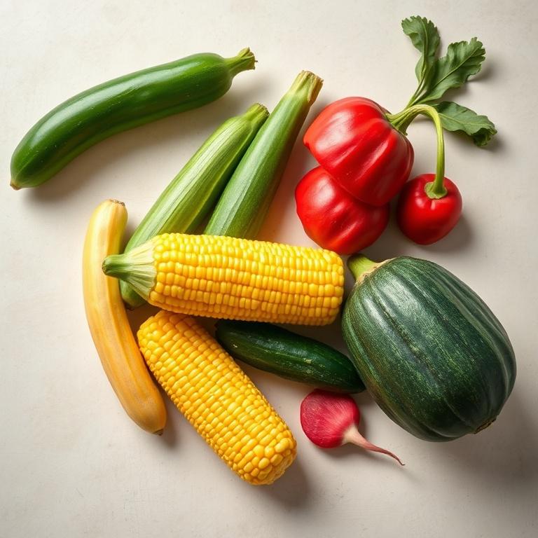 An assortment of fresh vegetables